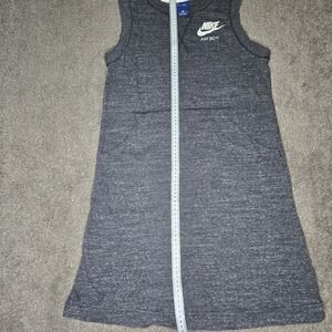 Vintage Nike‎ JUST DO IT Size Small Black Fleece Dress Jumper Jersey